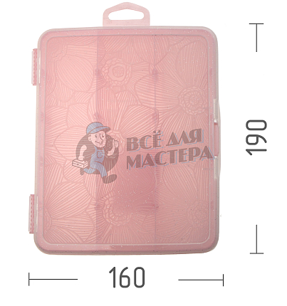 Органайзер для мелочей BranQ Fiori Orchid с разделителями 190х160х45 BQ4015