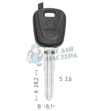T00ISU8P TP00ISU-5.P3 а/пласт.с мест.п/чип ISUZU - Чертеж