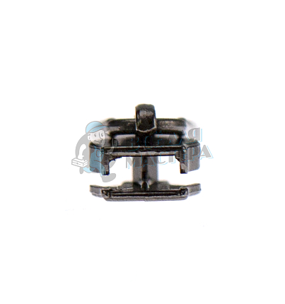 Бегунок для спиральной молнии, тип 3, галант, цв. темный хром