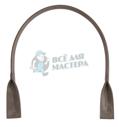 Ручка сумочная круглая с широким креплением 70см Китай Темно-бежевый лак