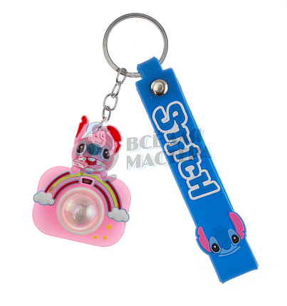 Брелок для ключей "СТИЧ" - фотоаппарат, цв. розовый