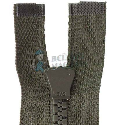 Молния Трактор "JUDSON", 80см, Тип-5, разъёмная двухзамковая, цв.хаки