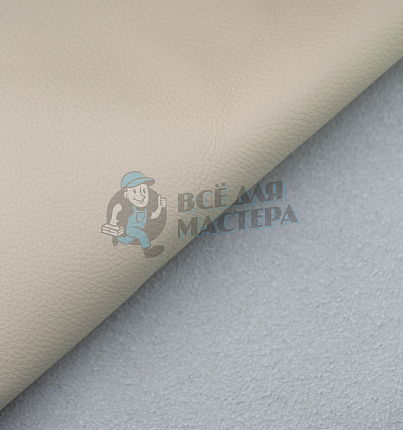 Искусственная кожа на микрофибре (тип Dakota) светло-бежевая (66), т.1,5мм 100см*140см
