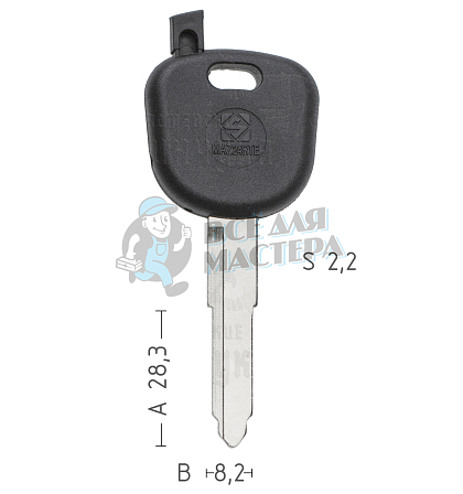 T00MZ23RPA TP00MAZ-11D.P2 MAZ24RT0 а/пласт.с мест.п/чип MAZDA - Чертеж