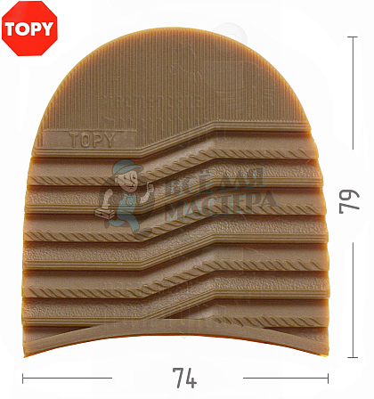 Набойки Topy  Serac, р-р 168, цв. карамельный (93) - Чертеж