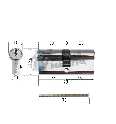 Цилиндровый механизм Avers ZC-70-CR