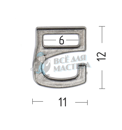 Крючки для босоножек 6мм хром