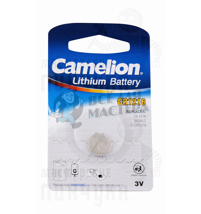 Батарейка Camelion CR1216 BL1 (10 / 1800)
