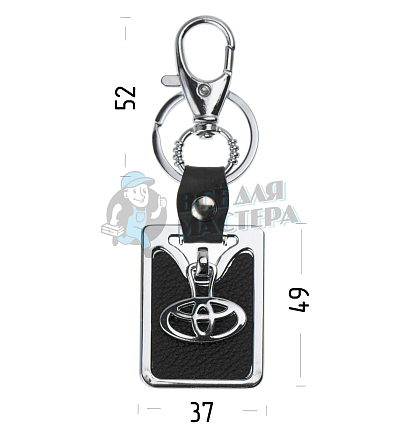 Авто карабин с кольцом для ключей TOYOTA