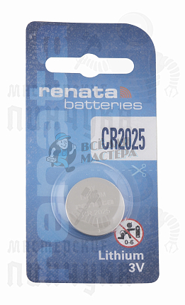Батарейка часовая RENATA CR2025 BL1 (1/10/300)