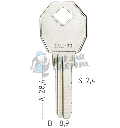 CVL-9D CVL5R CV9 - Чертеж
