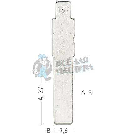 Лезвие №157 FI-16 SIP22 GB18 Fiat КНР