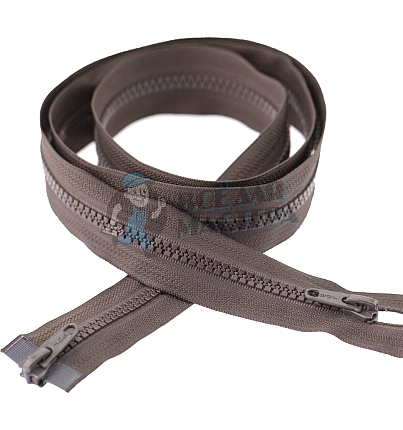 Молния Трактор "JUDSON", 120см, Тип-5, разъёмная двухзамковая, цв.т/коричневый