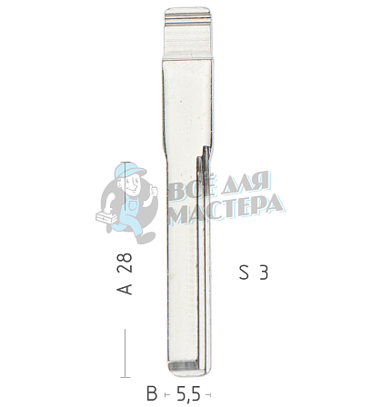 Лезвие HU64T - Чертеж