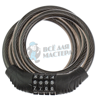 Замок кодовый, велосипедный, 1000мм, "LOCK"