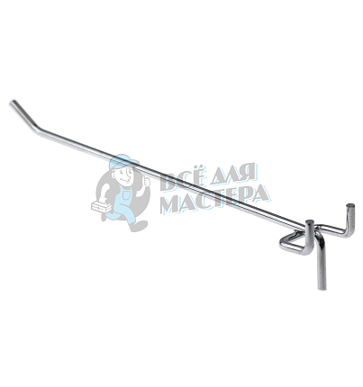 Крючок одинарный для перфорированного стенда, d=4мм, 200мм