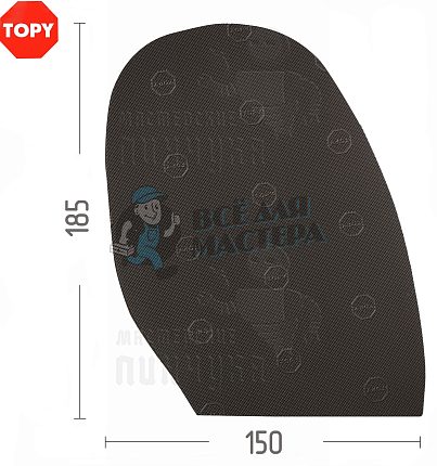 Проф. формованная Topy Elysee 1.0мм H4 Коричневый