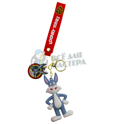 Брелок для ключей "Заяц Bugs Bunny" + карабин