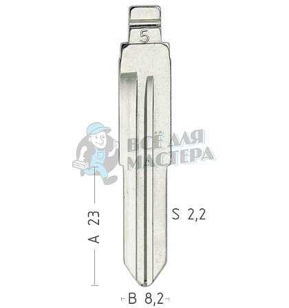 Лезвие №5  GM-15D GM24R GM14L GM17R GM/ CHANGAN КНР - Чертеж
