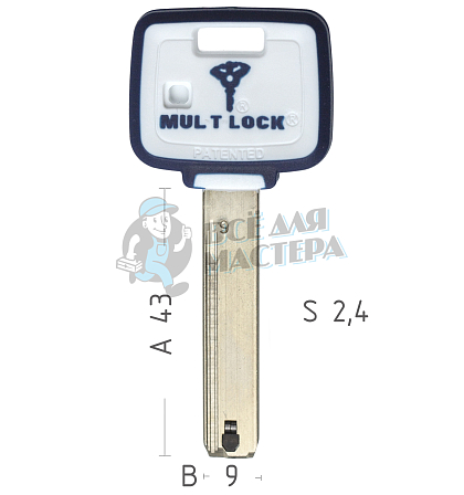Mul-T-Lock: Профиль MT5 839 Original - Чертеж