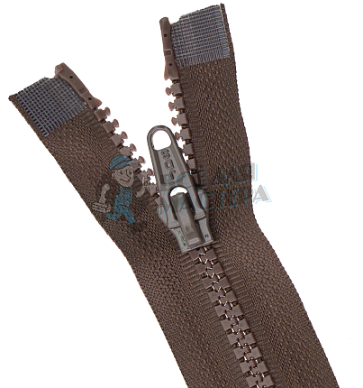 Молния Трактор "JUDSON", 80см, Тип-5, разъёмная двухзамковая, цв.т/коричневый