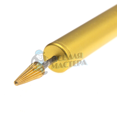 Ручка с валиком для нанесения краски на срез кожи (золото)