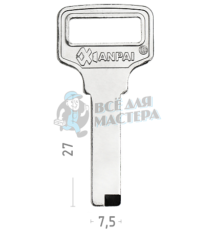 RF 1ПАЗ 7,5*28 ВЕРТ (прав) КНР - Чертеж