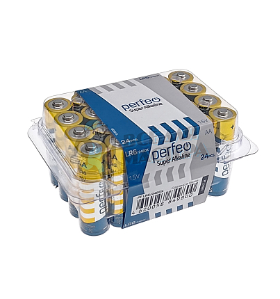 Батарейка Perfeo LR6 BOX24 ALKALINE 1.5V (24/120/)
