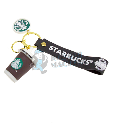 Брелок для ключей "Старбакс Стакан" + карабин