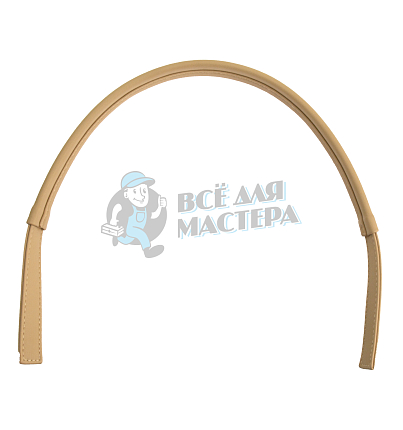 Ручка сумочная плоская с узким креплением 65см Светло-песочный