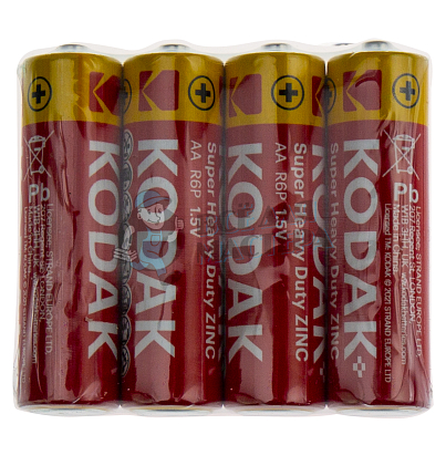 Батарейка KODAK R6 Super Heavy Duty AA Shrink 4 (4/24/576/34560)