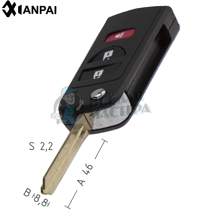 Корпус  NISSAN NSN14 2кн + паника выкидн КНР