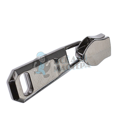 Бегунок для спиральной молнии, тип 5, сумочный N3, цв. черный никекль