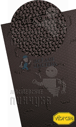 Набойки листовые "Vibram Dupla" р-р 850х560х6мм, цв.коричневый (18)