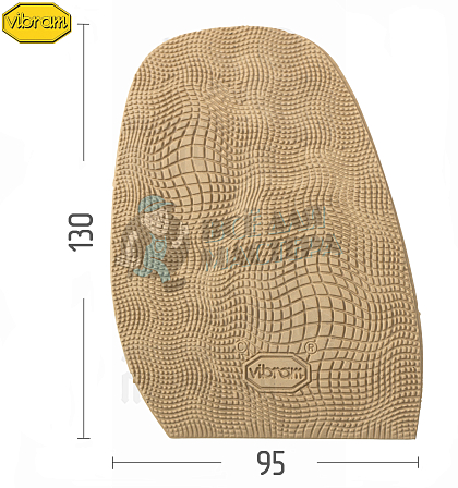 Проф. формованная VIBRAM 2340 (00) Explosion, Бежевый - Чертеж