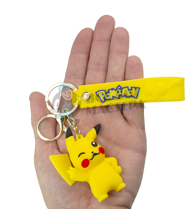 Брелок для ключей "Пикачу " подмигивающий + карабин