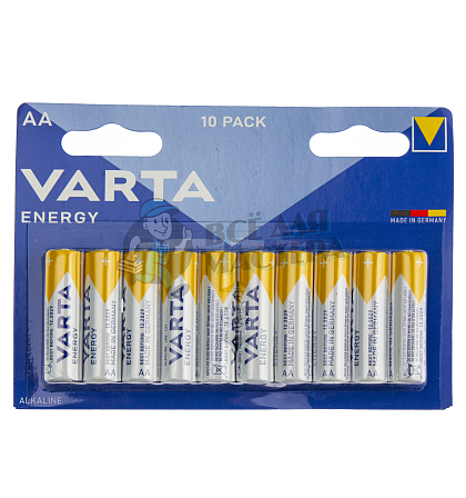 Батарейка VARTA LR6 ENERGY 4106 BL10 (10/20/30) - Чертеж