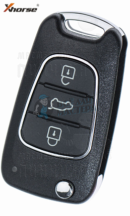 Универсальный ключ с Д/У серии XK в стиле KIA/HYUNDAI 3кн без встроенного чипа КНР