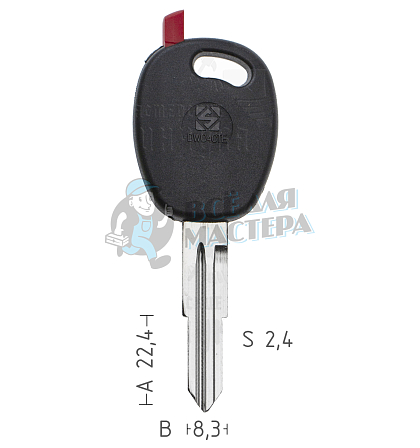 T00DW2P TP00DAE-3P1 DW04CTE а/пласт.с мест.п/чип DAEWOO - Чертеж