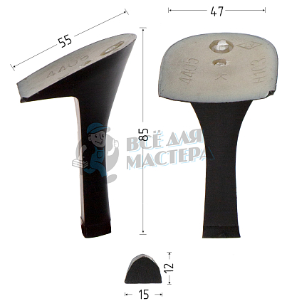 Каблуки ABS (4405) черн.мат. 8,5 см