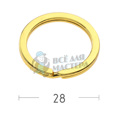 КОЛЬЦО ЗОЛОТО 28D ПЛОСКОЕ 