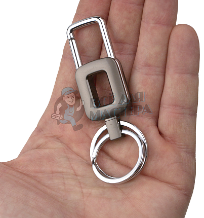 Карабин с двумя кольцами для ключей