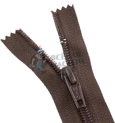 Молния №7 25см Коричневый