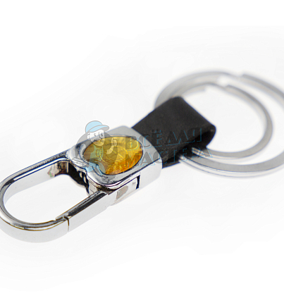 Авто карабин с двумя кольцами для ключей BMW