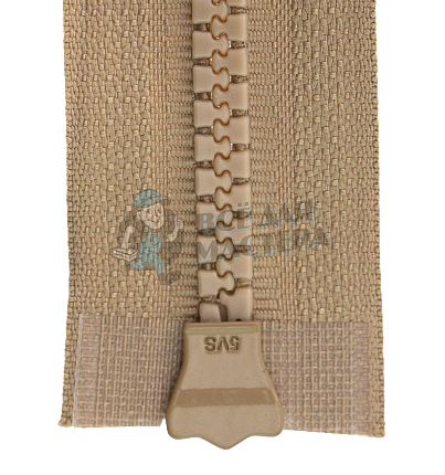 Молния Трактор "JUDSON", 80см, Тип-5, разъёмная двухзамковая, цв.т/бежевый