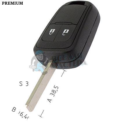 Корпус CHEVROLET HU100 2 кнопки/вертикальный  КНР
