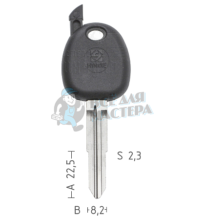 T00HYN 6P TP00HY-5.P1 HYN10T0 а/пласт.с мест.п/чип HYUNDAI - Чертеж