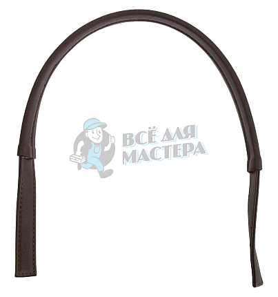 Ручка сумочная плоская с узким креплением 65см Темно-коричневый