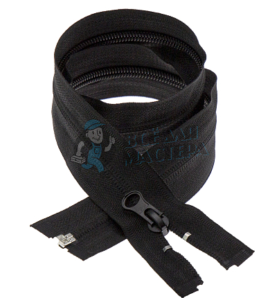 Молния спиральная (витая) тип 5 60см разъем цв 322 черный груша РЕВЕРС