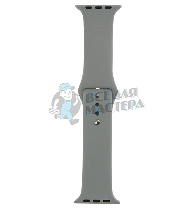 Ремешок cиликоновый для смарт часов диагональю 42/44/45/46/49мм/L (Серый)
